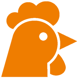 Chicken Icon Orange